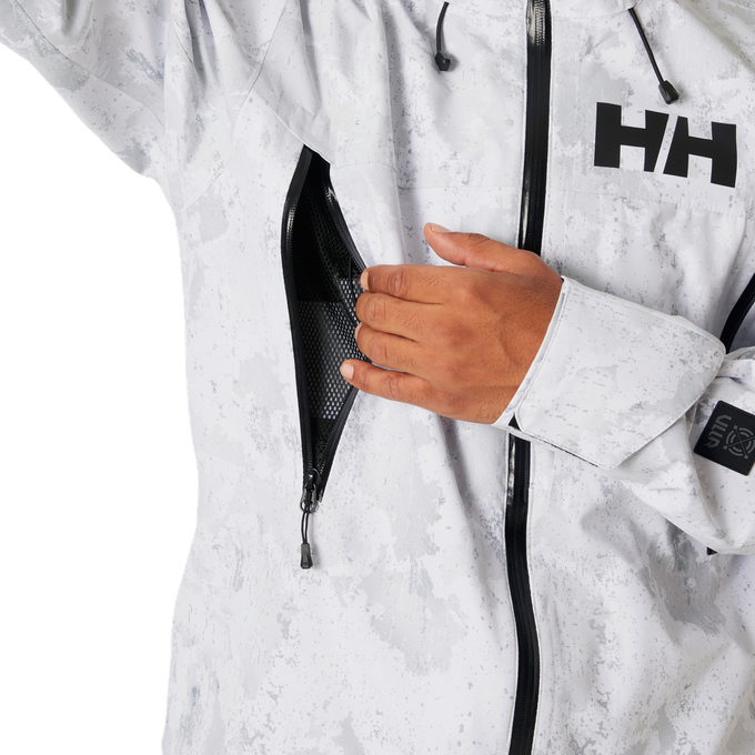 Ski jacket Helly Hansen Sogn Shell 2.0 Jacket Grey Fog Snow Camo Aop - 2024/25 