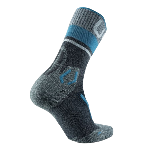 Outdoor Socken UYN Man Trekking One Merino Socks Anthracite/Blue