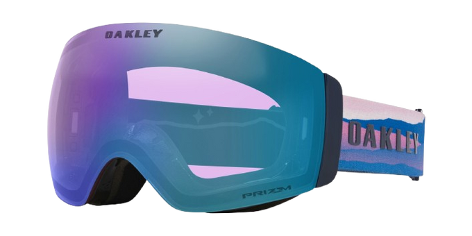 Brille Oakley Flight Deck Pro M Mikaela Shiffrin Sig/Prizm Snow Iced Iridium + Additional lens Prizm Snow Sapphire Iridium - 2025/26