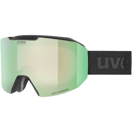 Goggles Uvex Evidnt ATTRACT V Black Matt/Mirror Green + spare lens - 2025/26