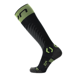 Ski socks UYN Man Ski One Merino Socks Black/Lime - 2025/26