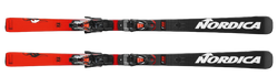 Skis Nordica Dobermann GSJ Plate + Marker Race 10 Black Flo Red - 2023/24