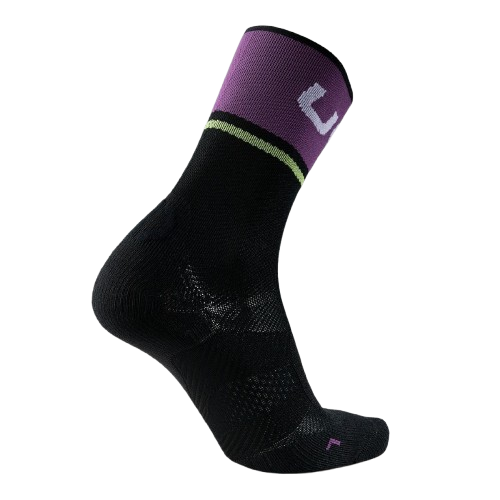Outdoor Socks UYN Woman Cycling One Light Socks  Black/Violet