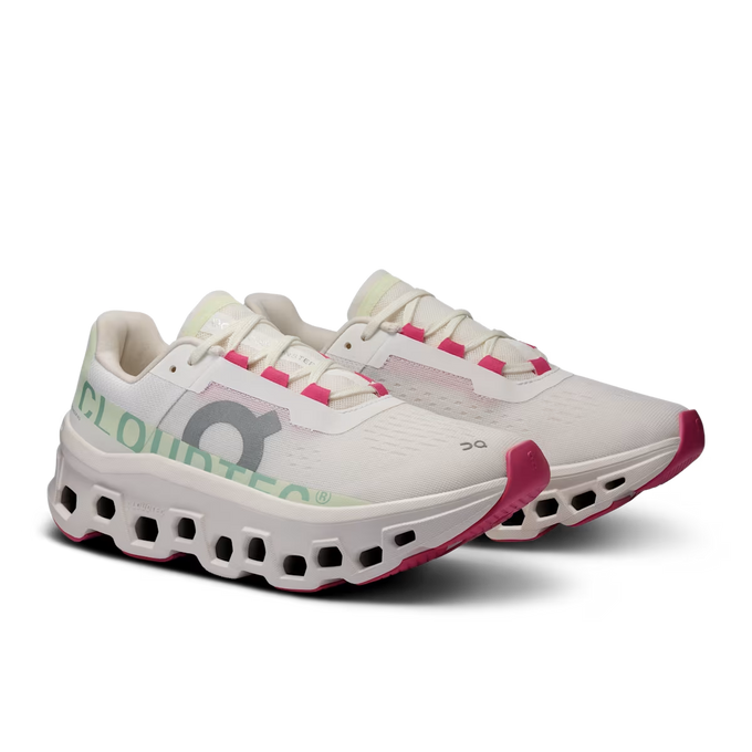 Damen Schuhe On Running Cloudmonster White/Lima