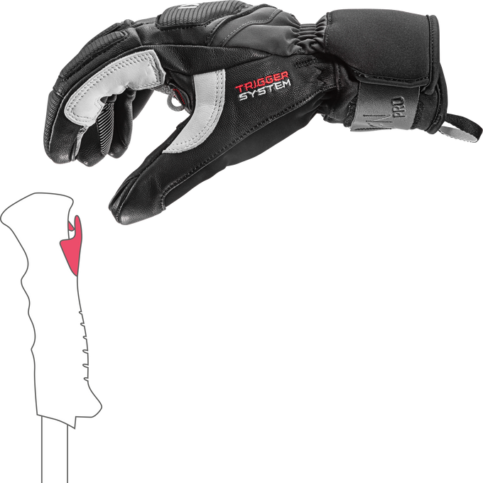 Handschuhe LEKI Griffin Pro 3D Black/White - 2025/26