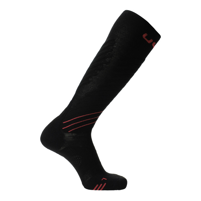 Skisocken UYN Woman Ski One Comfort Fit Black/Pink - 2025/26