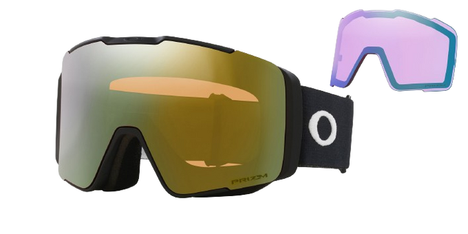 Goggles Oakley Line Miner Pro L Matte Black Prizm Sage Gold + spare lenses Prizm Iced - 2024/25