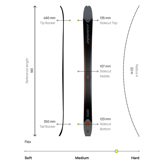 Skis Dynafit Tigard 107 Black/Magnet - 2025/26