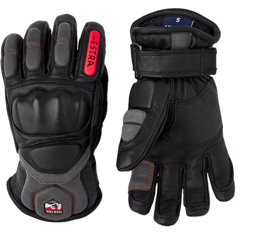 Handschuhe Hestra Impact Racing Jr. Black/Flame Red - 2025/26
