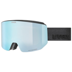 Brille Uvex lace ATTRACT FM Black Matt/Mirror Ice Blue + spare lens - 2025/26