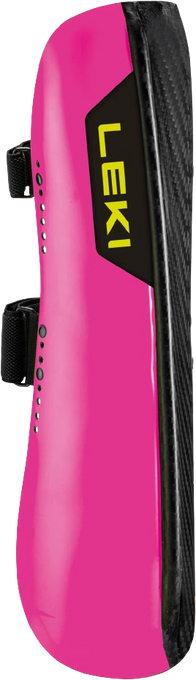 Schienbeinschutz LEKI Shin Guard Carbon Railroad Race Short Wide Pink - 2025/26