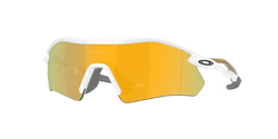 Sunglasses Oakley Radar Plate Polished White/Gold Frame/Prizm 24K Polarized Lenses
