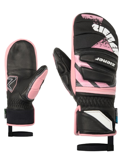 Handschuhe Ziener Lopaki-z As® Pr Mitten Glove Junior Unisex Black Pink Vanilla - 2025/26