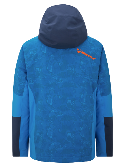 Jacke Ziener Trivor Lady Padded Blue Foggy Print Dark Navy - 2024/25