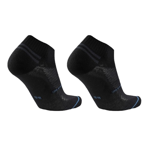 Outdoor Socken UYN Unisex All Round Low Cut 2Pack Black/Black