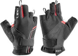Handschuhe LEKI Nordic Breeze Shark Short Black/Red/White - 2024