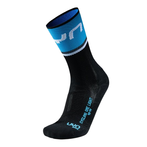 Outdoor Socken UYN Man Cycling One Light Socks  Black/Cobal Blue