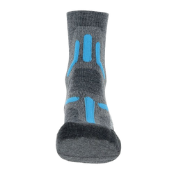 Outdoor Socks UYN Lady Trekking 2in Merino Socks Mid Grey/Turquise