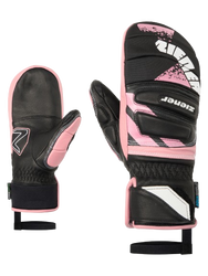 Gloves Ziener Lopaki-z As® Pr Mitten Glove Junior Unisex Black Pink Vanilla - 2025/26