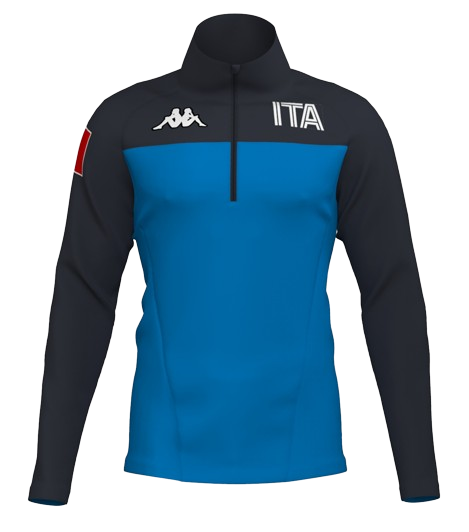 Fleece Jacket Kappa 6CENTO 687BK ITA Blue Brilliant/Blu - 2024/25