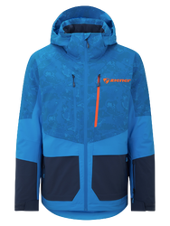 Jacke Ziener Trivor Lady Padded Blue Foggy Print Dark Navy - 2024/25
