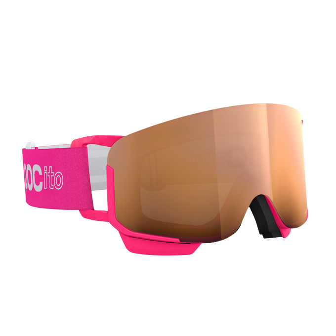Goggles POC POCito Nexal Fluorescent Pink/Partly Sunny Light Orange - 2025/26