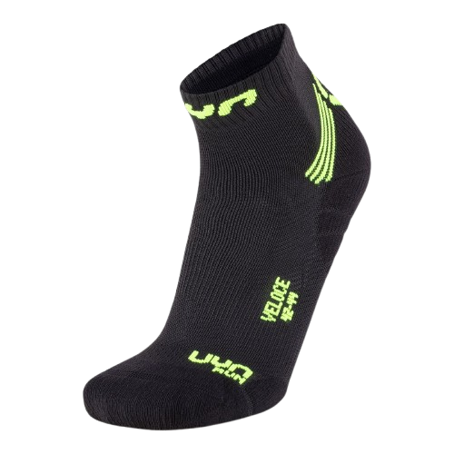 Laufsocken UYN Run Veloce Man Black/Yellow Fluo