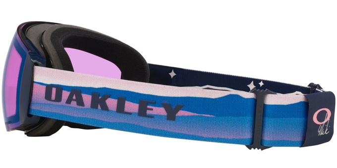 Brille Oakley Flight Deck Pro M Mikaela Shiffrin Sig/Prizm Snow Iced Iridium + Additional lens Prizm Snow Sapphire Iridium - 2025/26