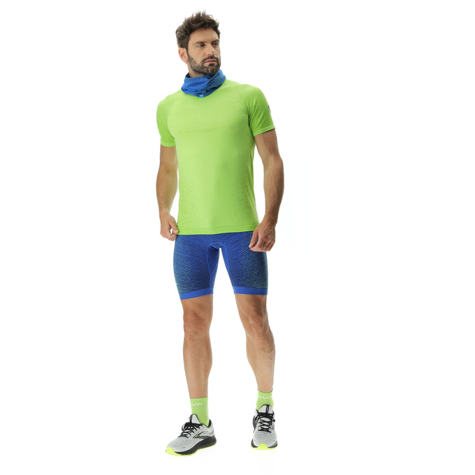 Laufshirt UYN Man Running Exceleration OW Shirt SH_SL Lime/Sulphur Spring