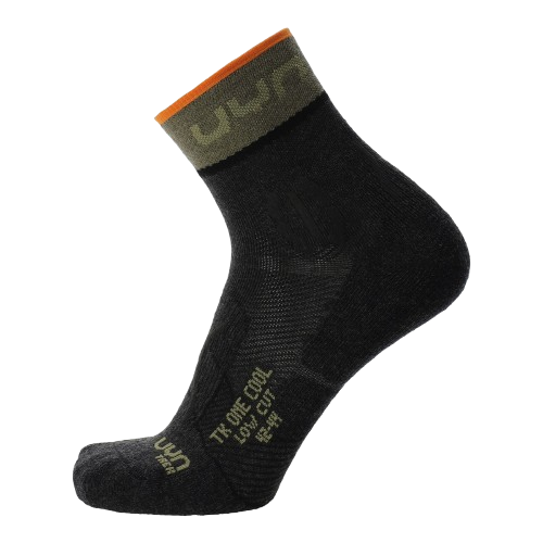 Outdoor Socken UYN Man Trekking One Low Cut Socks Anthracite/Green