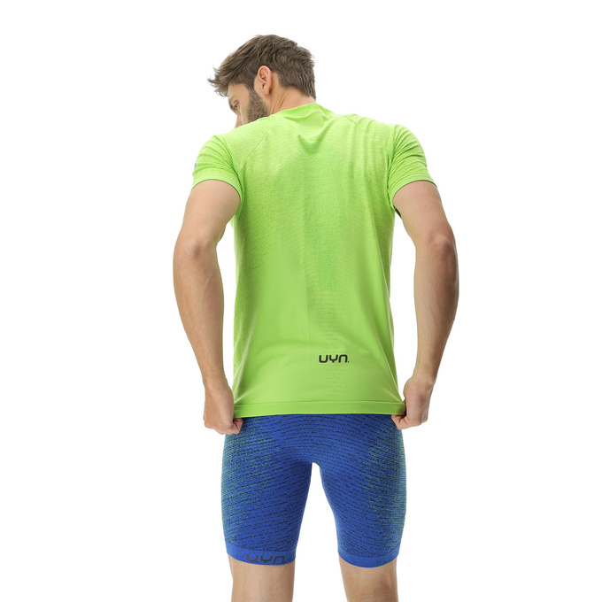 Laufshirt UYN Man Running Exceleration OW Shirt SH_SL Lime/Sulphur Spring