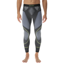 Thermounterwäsche UYN Man Evolutyon UW Pant Long Melange Anthracite Melange/Blue/Yellow Shiny - 2023/24