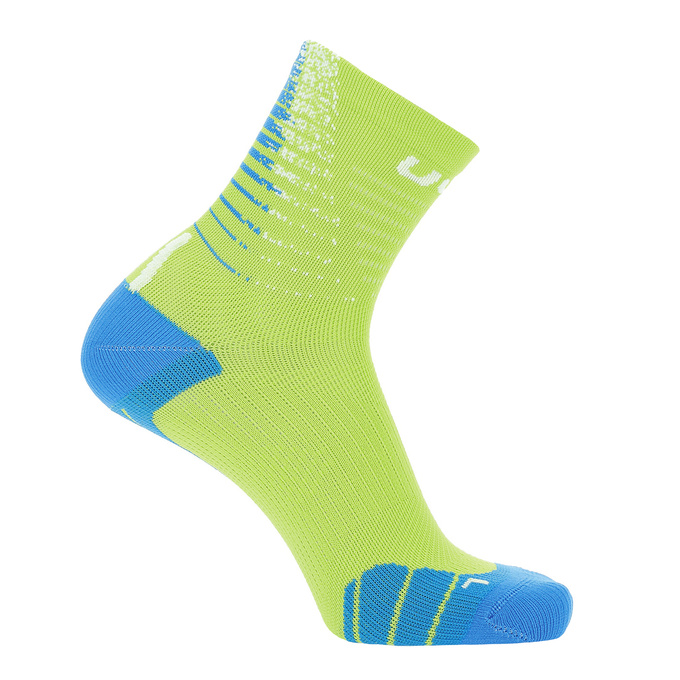 Laufsocken UYN Man Run Fit Socks Lime/Blue