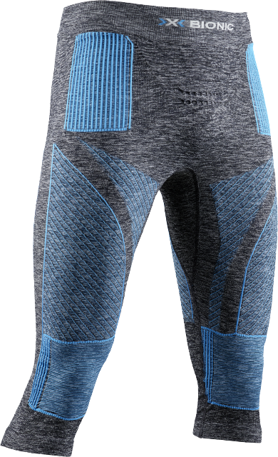 Thermal underwear X-bionic Energy Accumulator 4.0 Melange Pants 3/4 Men Dark Grey Melange/blue - 2023/24