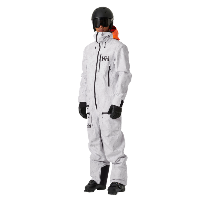 Skianzung Helly Hansen Chugach Infin Printed Suit Grey Fog Snow Camo Aop - 2024/25