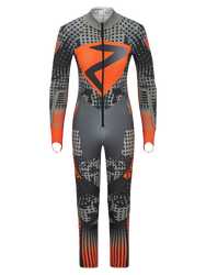 Racesuit Ziener RCE Racesuit Padded Junior Black Foggy Print Orange Pop - 2023/24