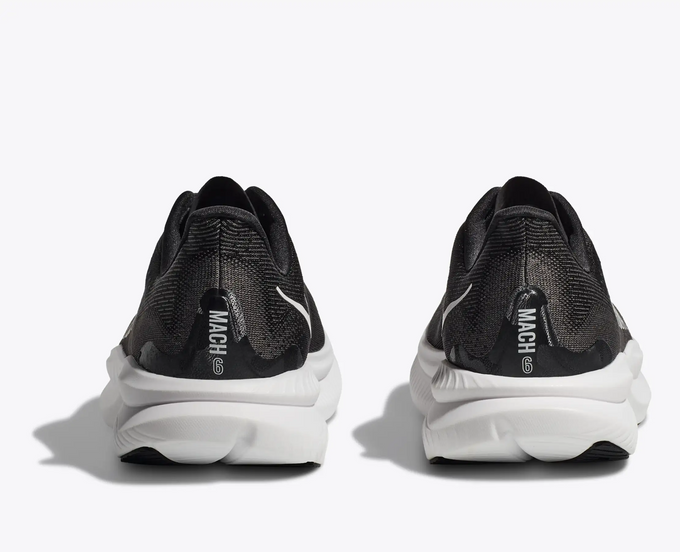 Man Schuhe Hoka Mach 6 Black/White