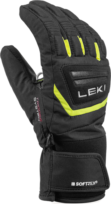 Handschuhe LEKI Griffin 3D Junior Black/Neon - 2023/24