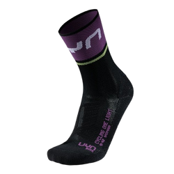 Outdoor Socken UYN Woman Cycling One Light Socks Black/Violet
