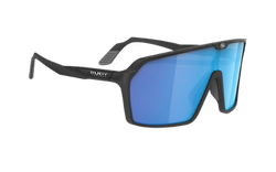 Sunglasses Rudy Project SPINSHIELD BLACK MATTE - Multilaser Blue