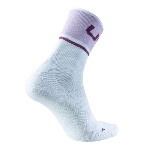 Outdoor Socken UYN Woman Cycling One Light Socks  White/Lilac