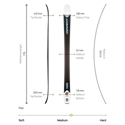 Skis Dynafit Tigard 97 Black/White - 2025/26