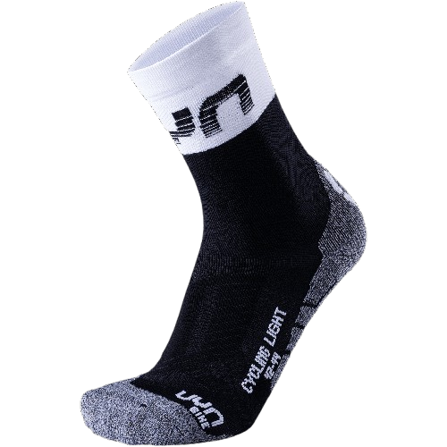 Radsocken UYN Man Cycling Light Socks Black/White