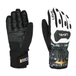 Handschuhe Level Race Replica pk White - 2024/25