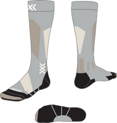 X-socks Ski Discover Merino OTC Seal Grey/Light Sand - 2024/25