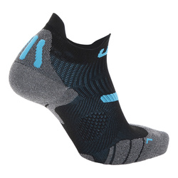 Laufsocken UYN Man Run 2IN Socks Black/Turquoise