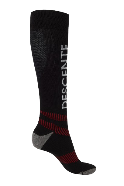 Skisocken Descente Arch Spiral Sox Black - 2025/26