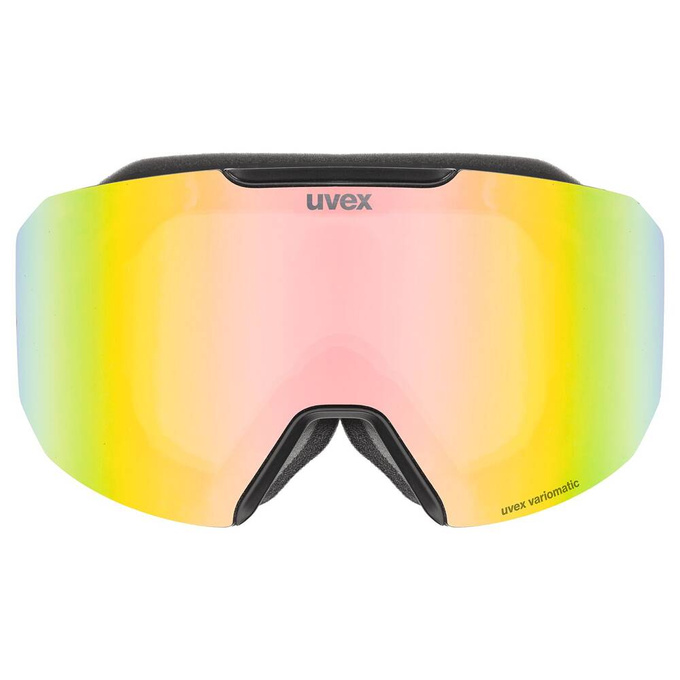 Brille Uvex Evidnt ATTRACT Small V Black Matt/Mirror Rainbow + spare lens - 2025/26