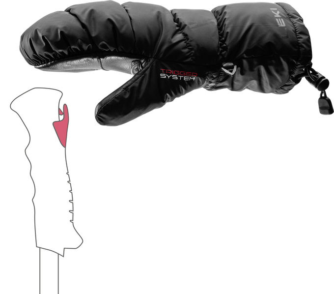 Gloves LEKI Glace 3D Women Mitt Black - 2025/26