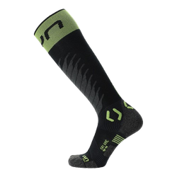 Skisocken UYN Man Ski One Merino Socks Black/Lime - 2025/26